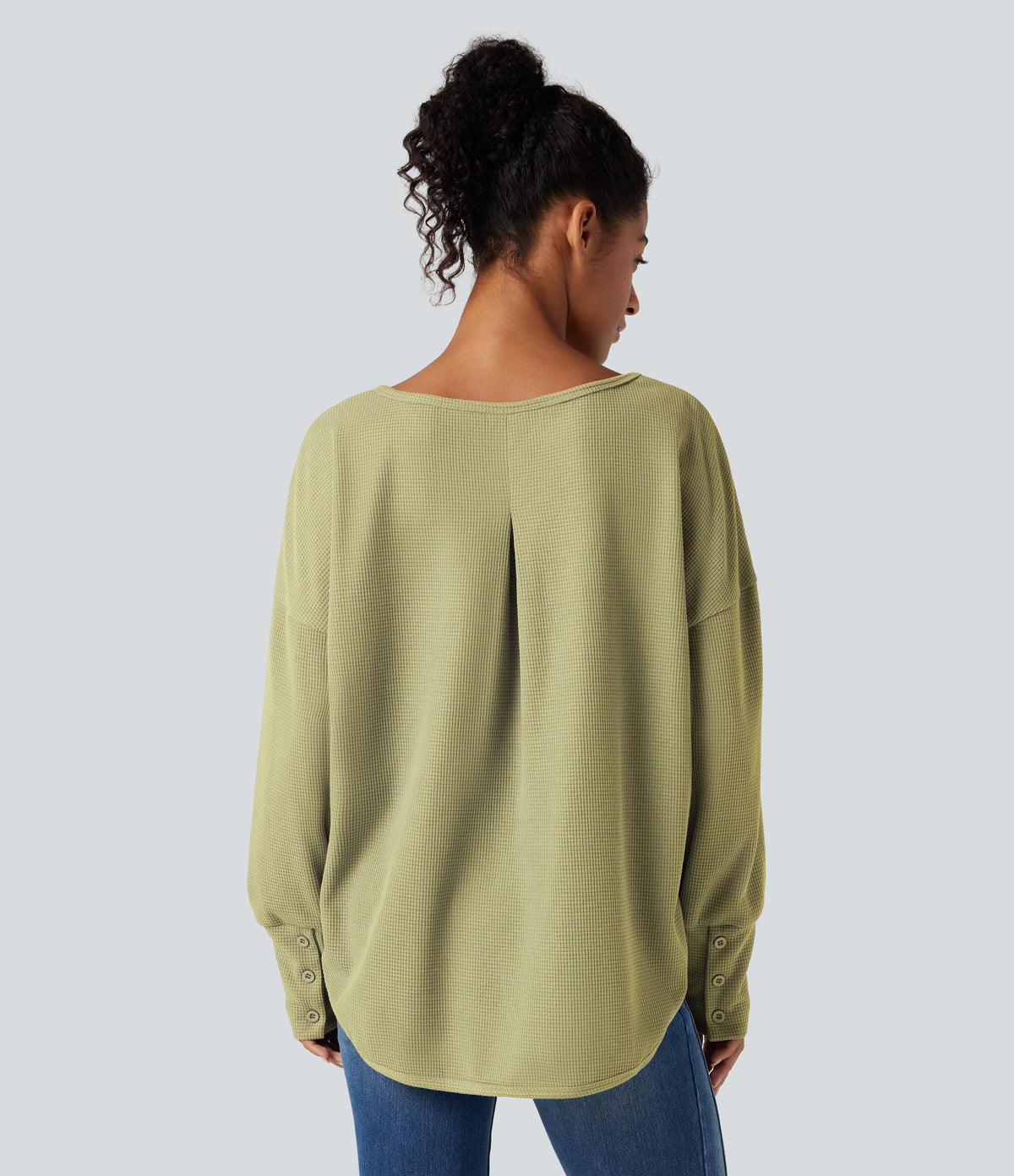 Ember Long-Sleeve Top — Grossular Green