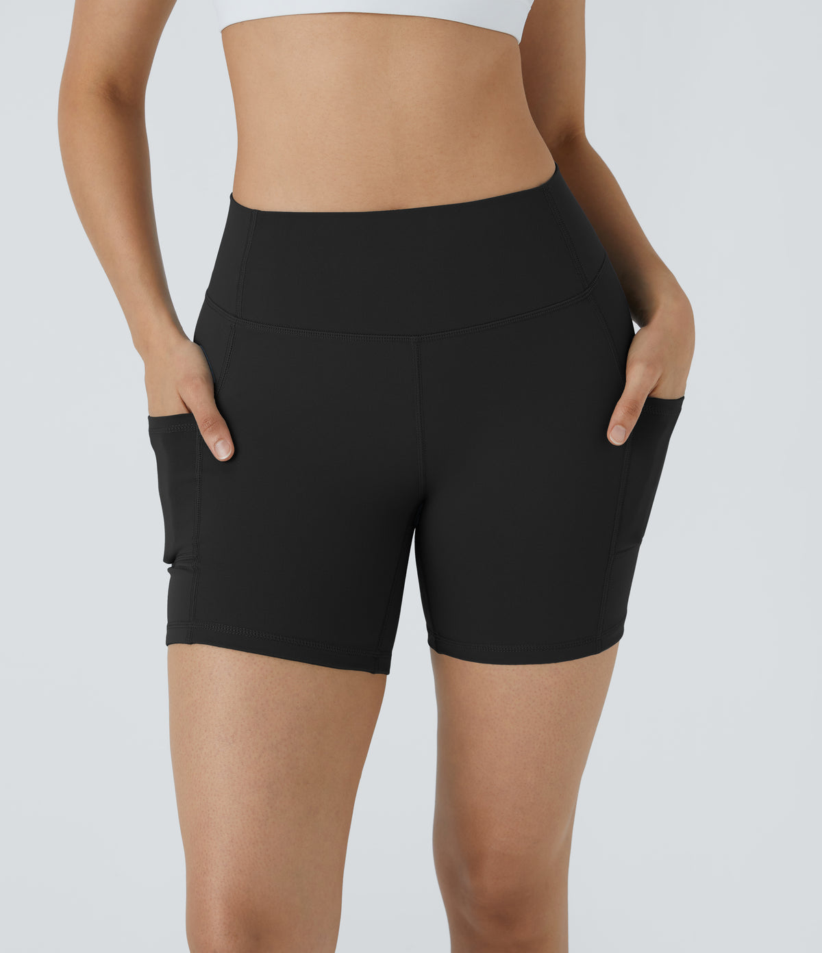 Dahlia Biker Short — Black Panther