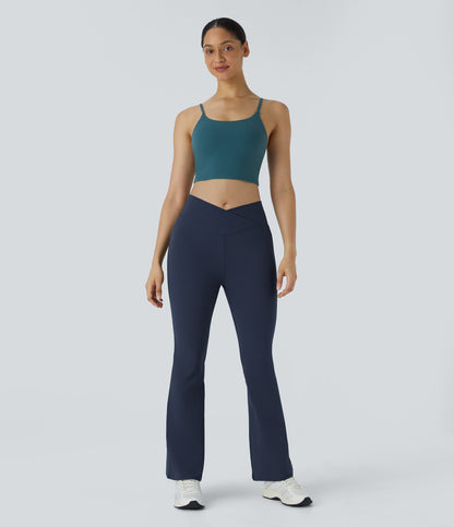 Petal Flare Legging — Black