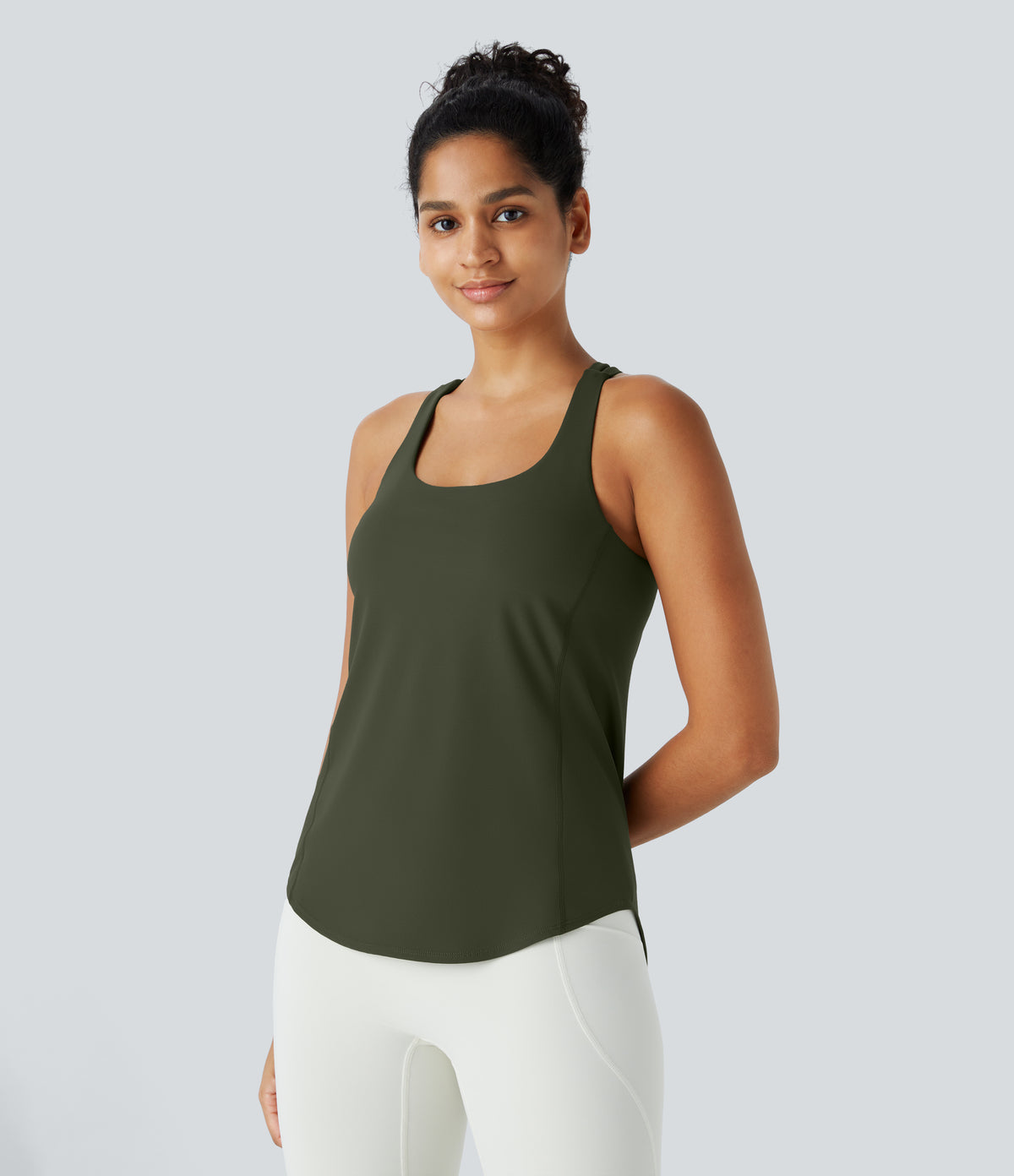 Maia Tank — Deep Woodland Green