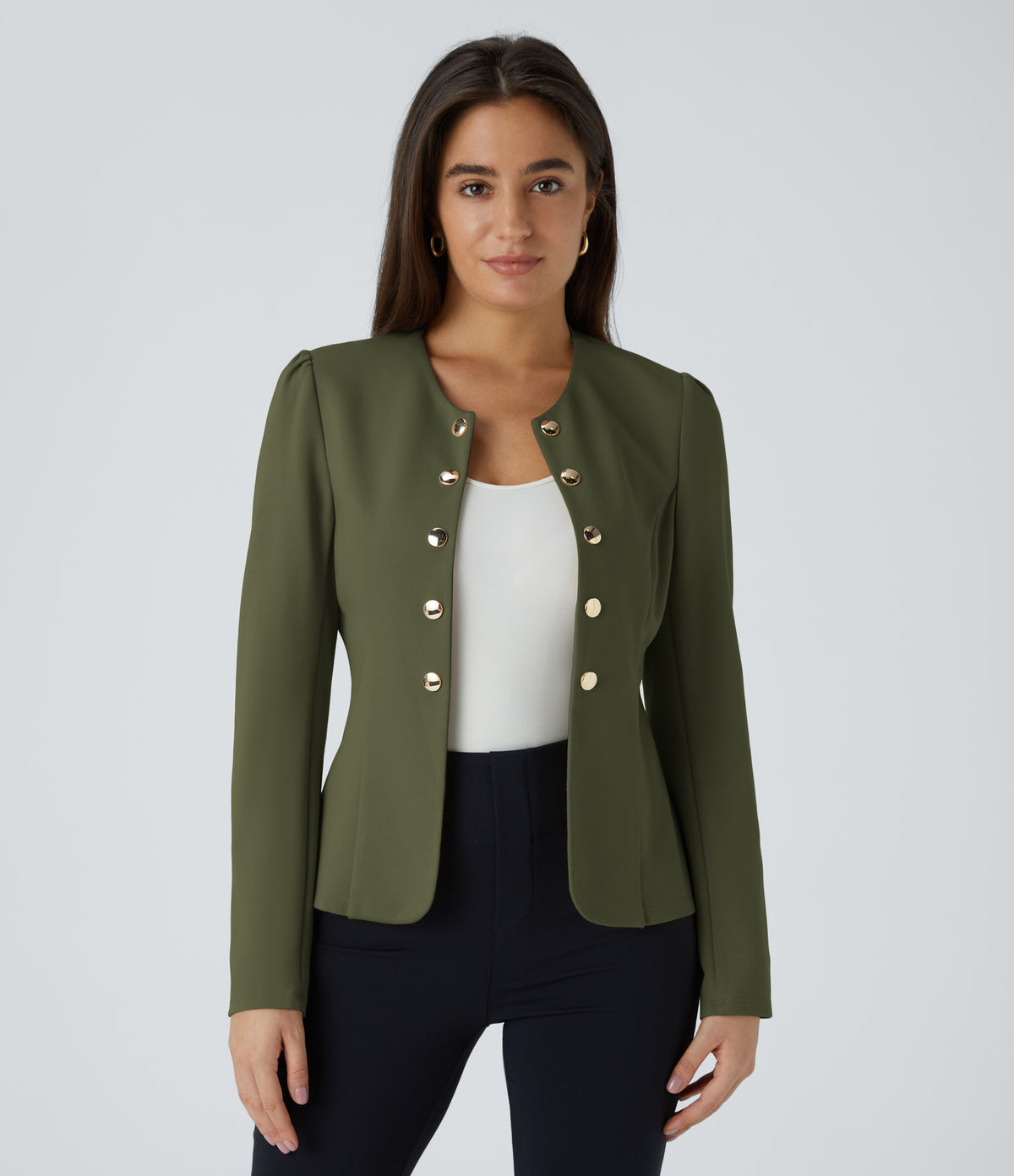 Faye Blazer — Hazel Mist Green