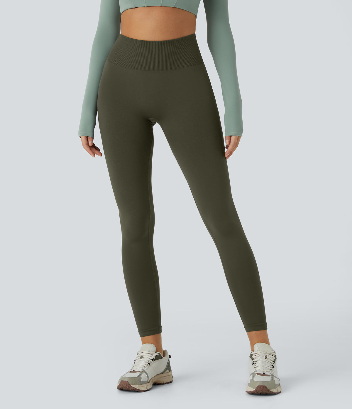 Mabel Legging — Deep Sage