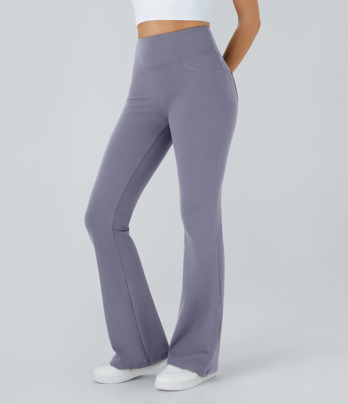 Willow Flare Legging — White