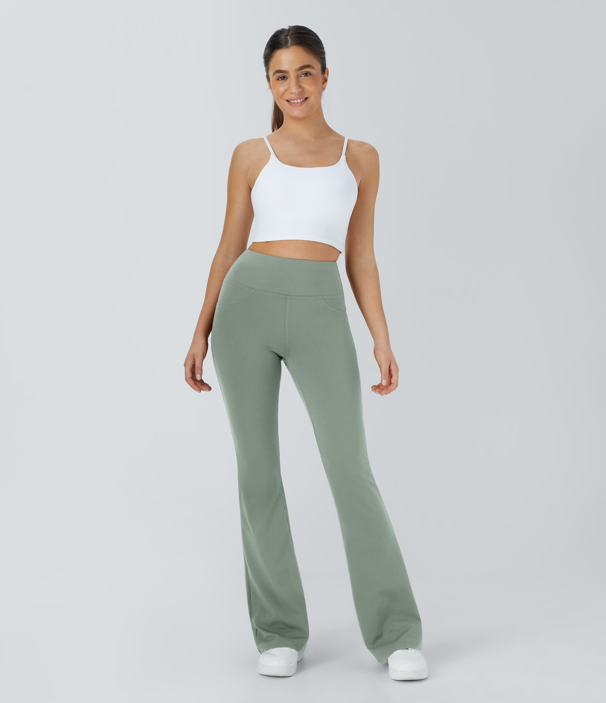Willow Flare Legging — Silent Storm