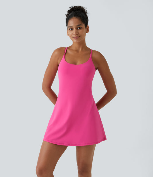 Petal Dress — Fuchsia Purple