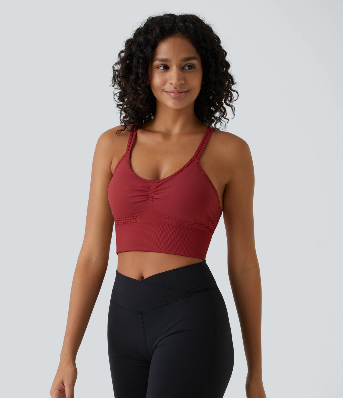 Poise Sports Bra — Granite Green