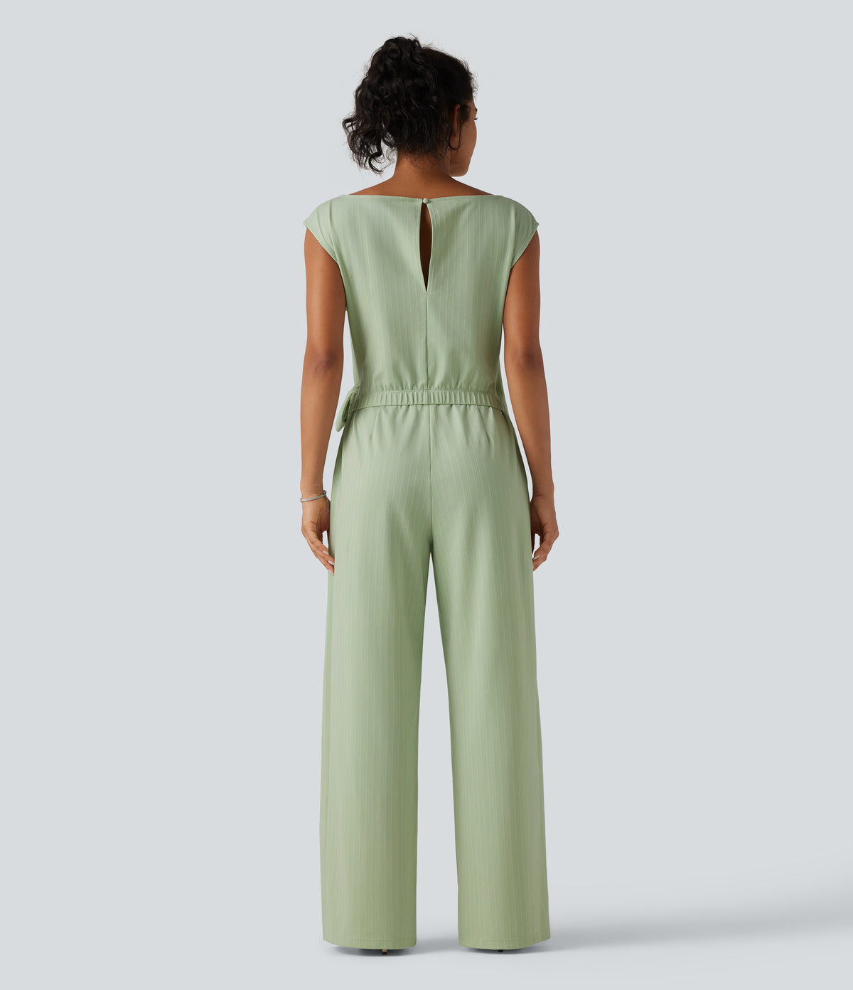 Rosalind Jumpsuit — Iced Pear Stripe
