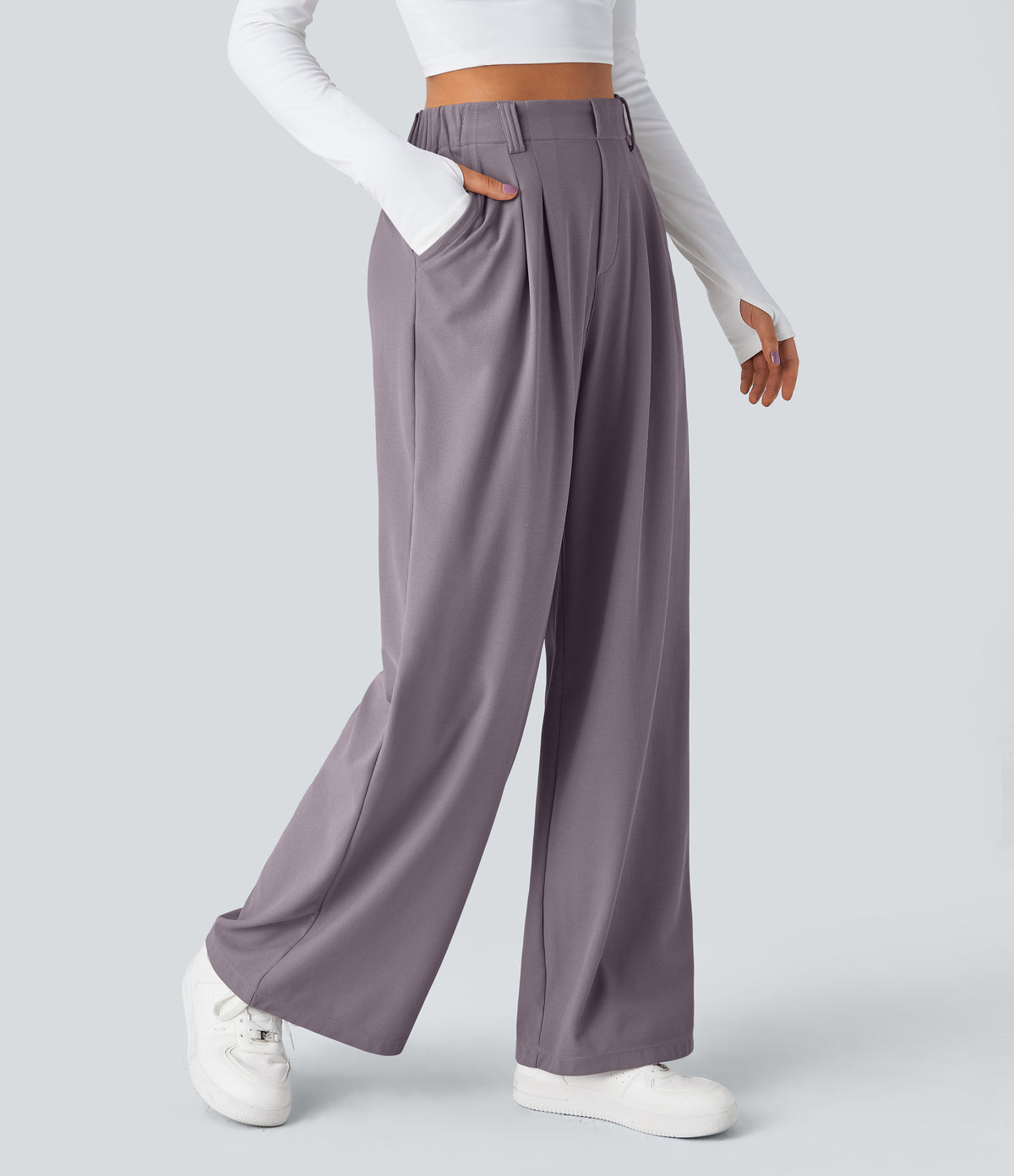 Aurora Pants — Hibiscus Purple