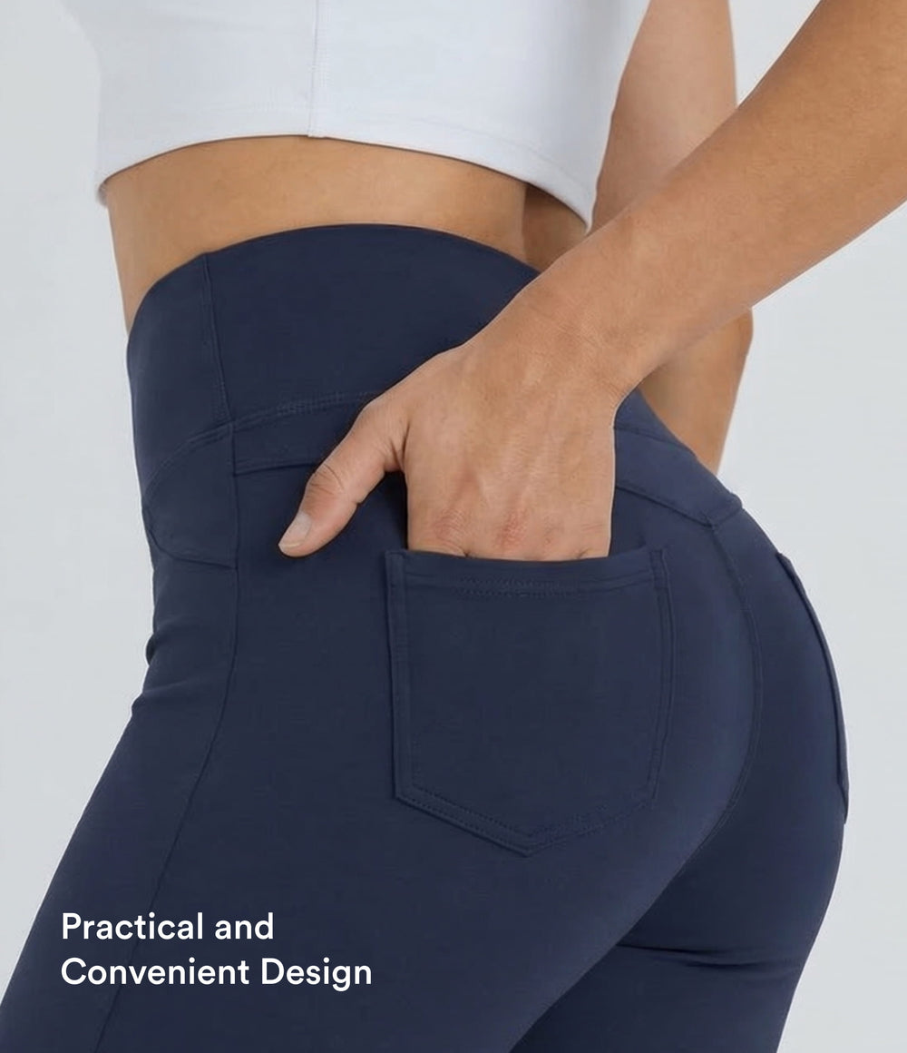 Willow Flare Legging — Midnight Blue