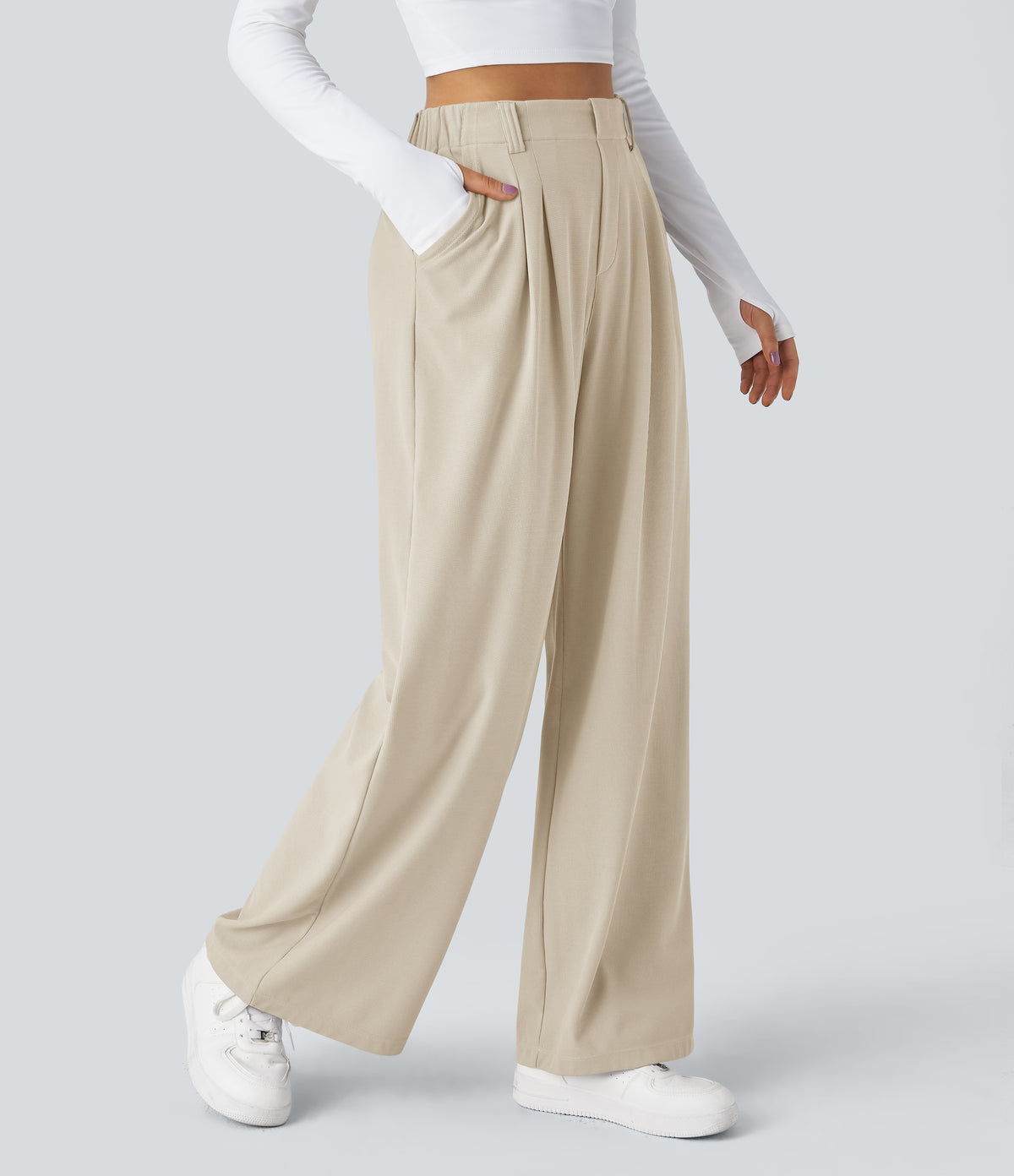 Aurora Pants — Oat Milk