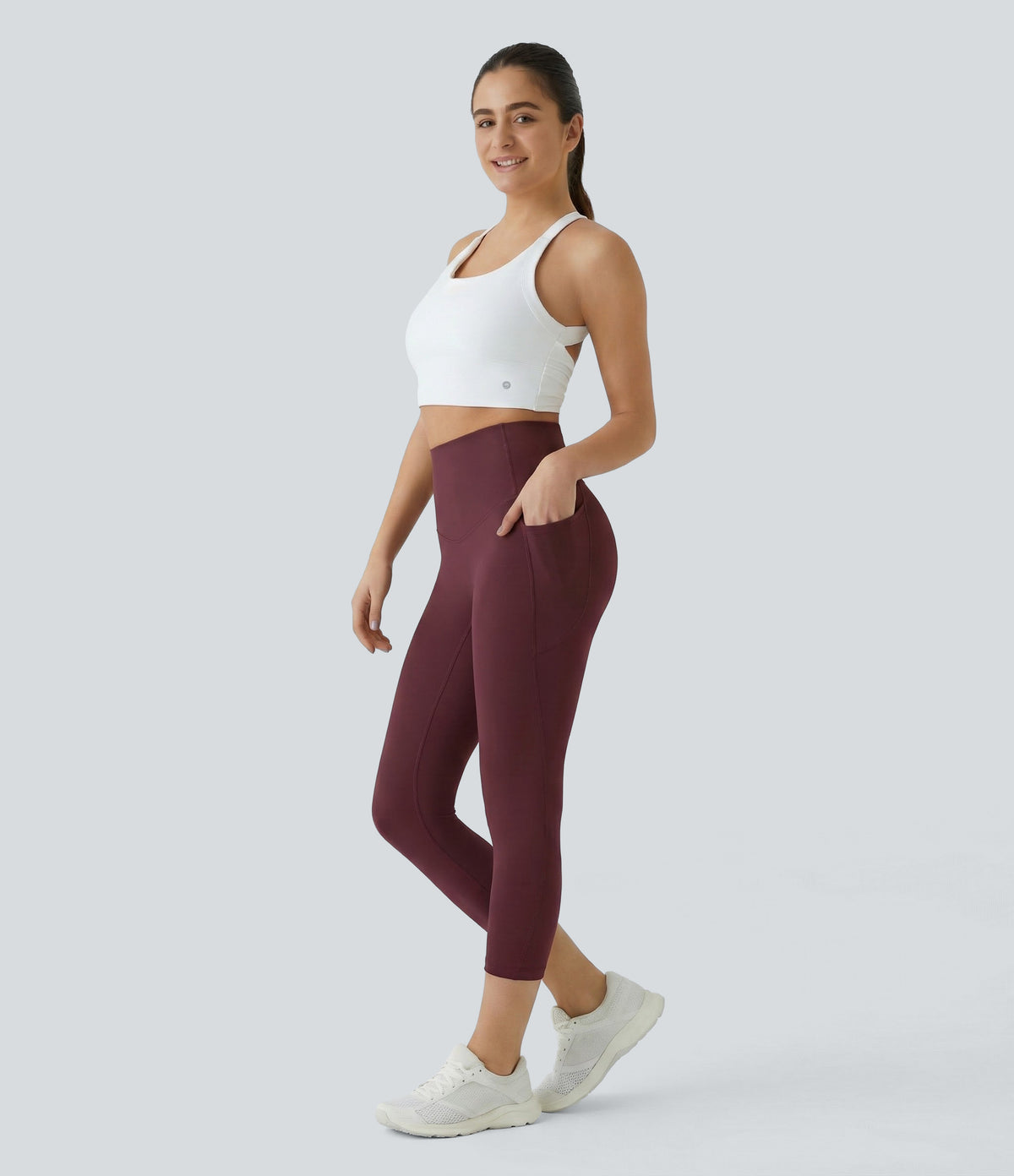 Rhea Capri Legging — Deep Woodland Green