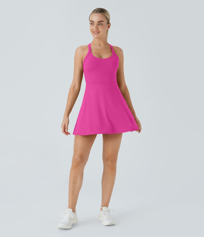 Magnolia Dress — Light Grey Blue