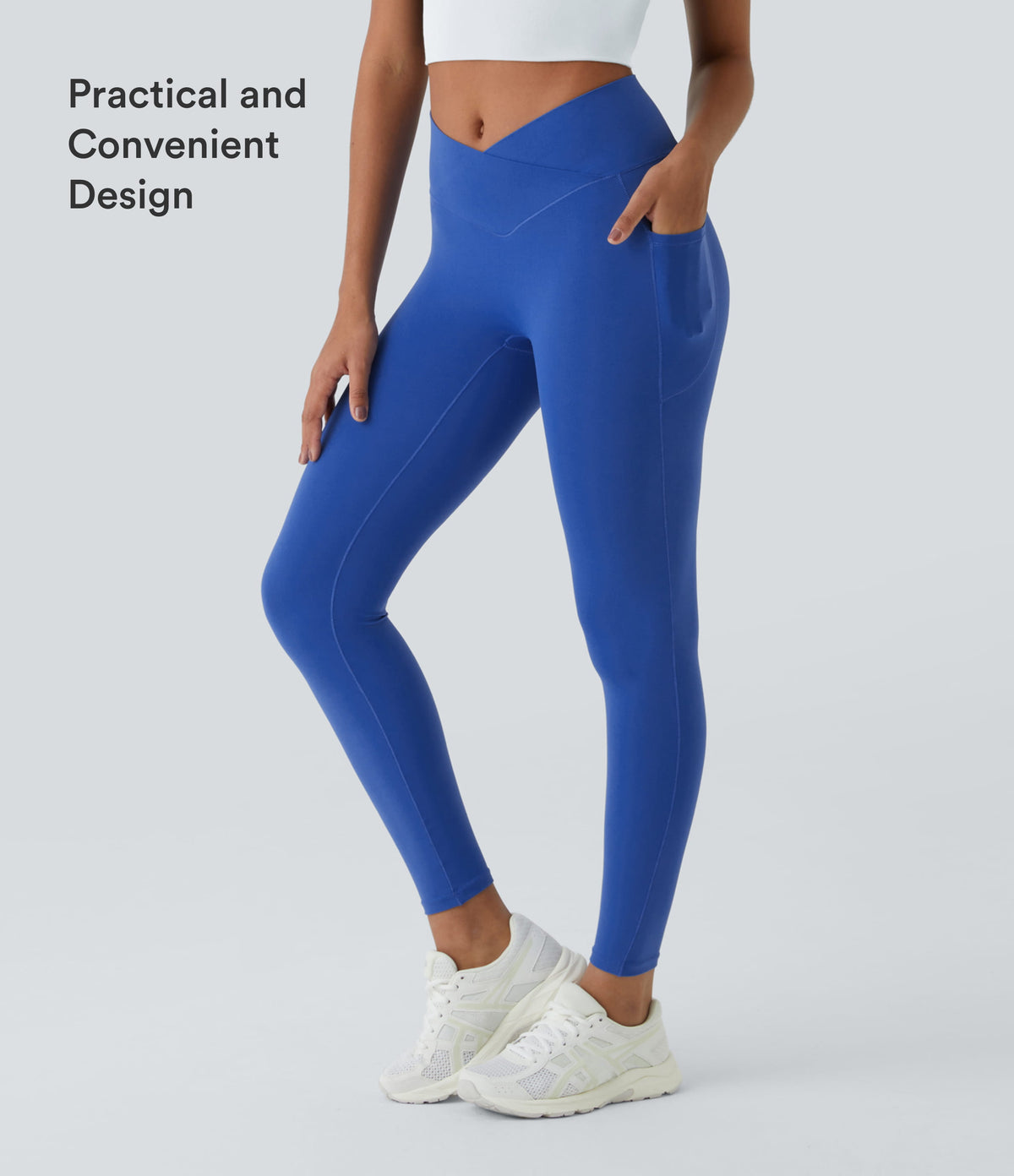 Petal Legging — Warm Mid Blue
