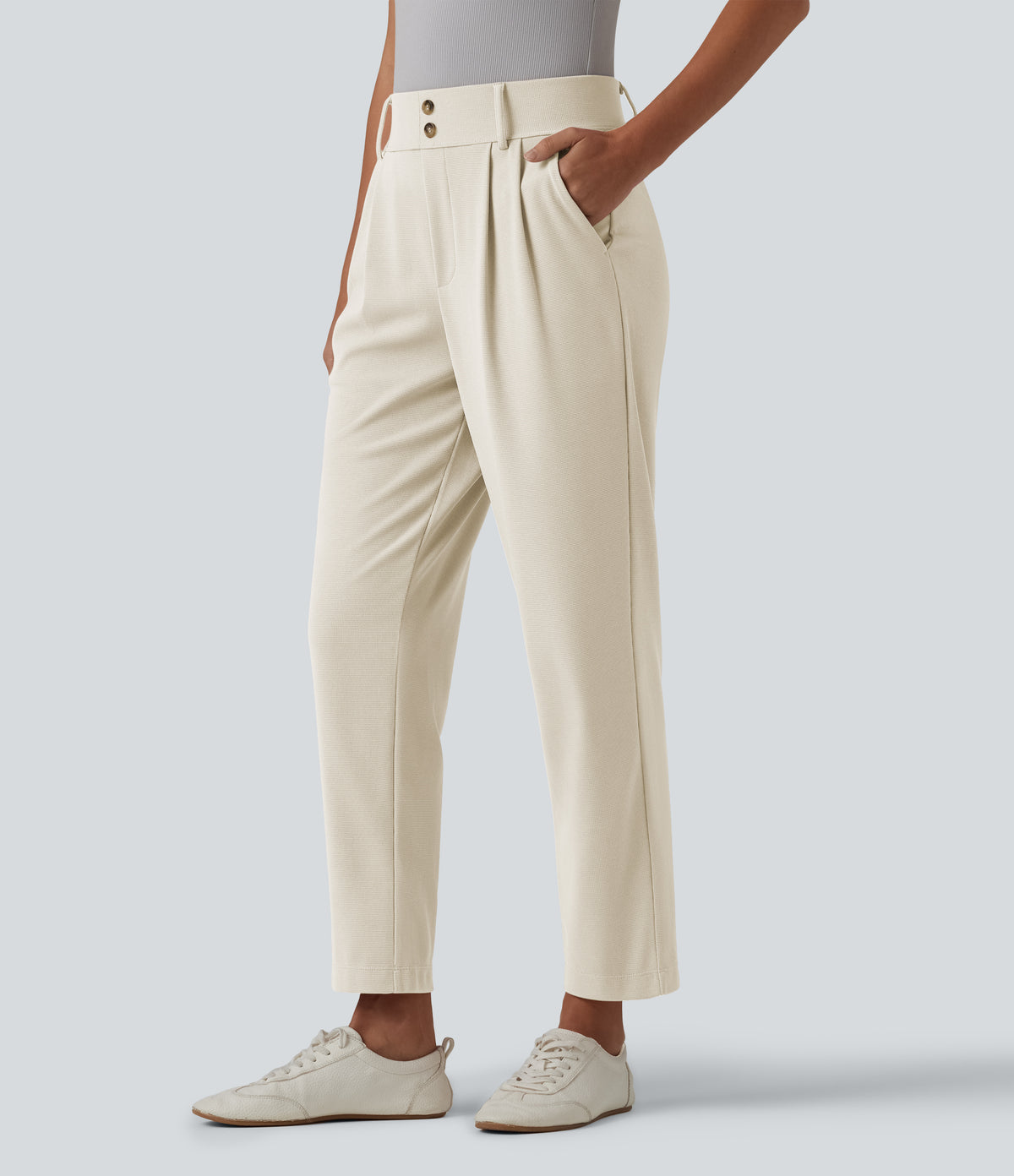 Naomi Pants — Oat Milk