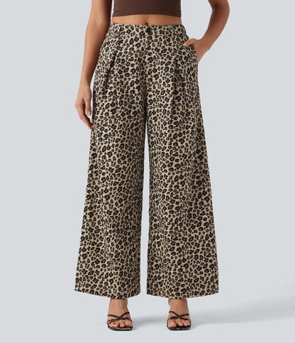 Freya Pants — Toffee Leopard