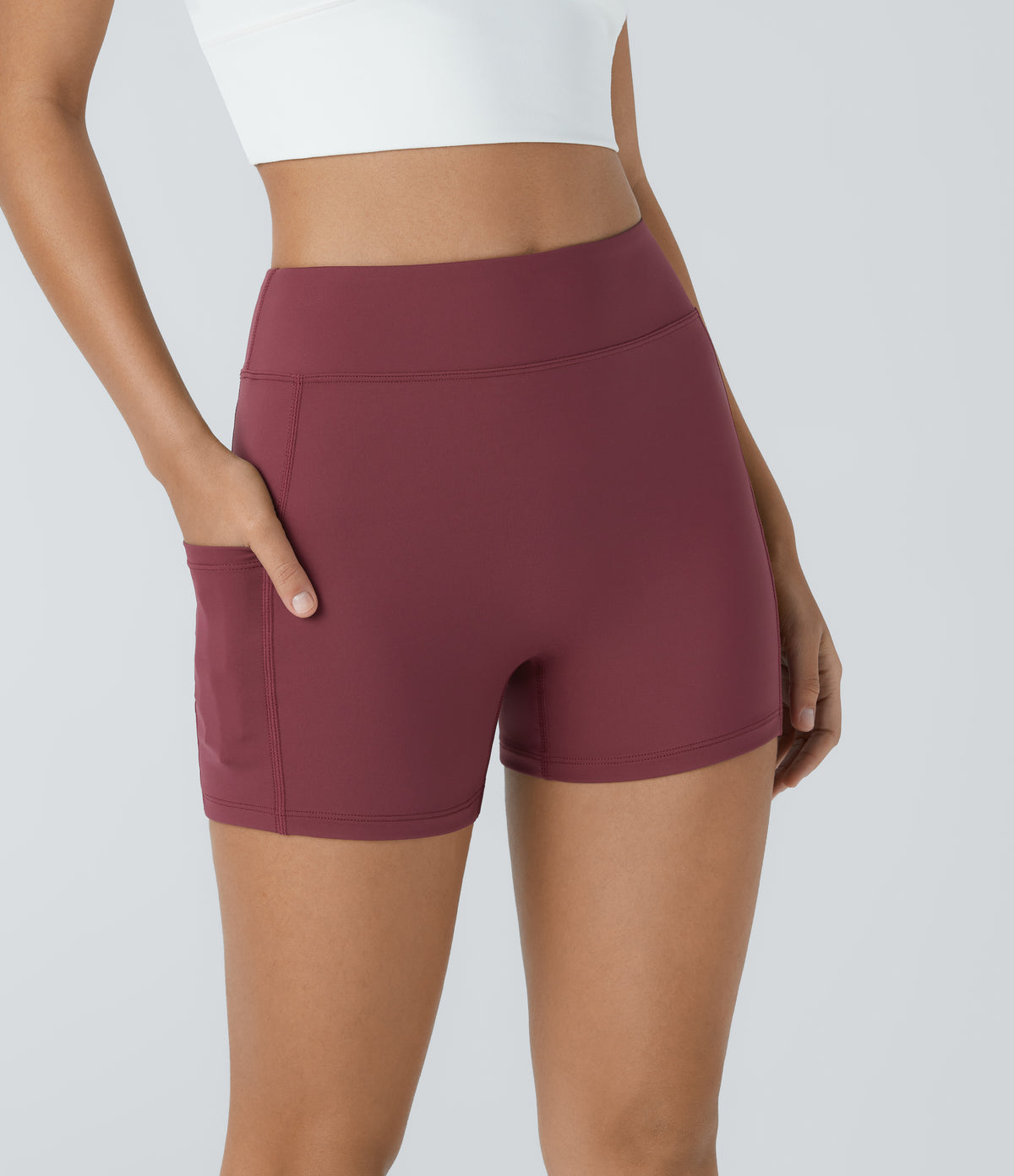 Hazel Biker Short — Cordovan