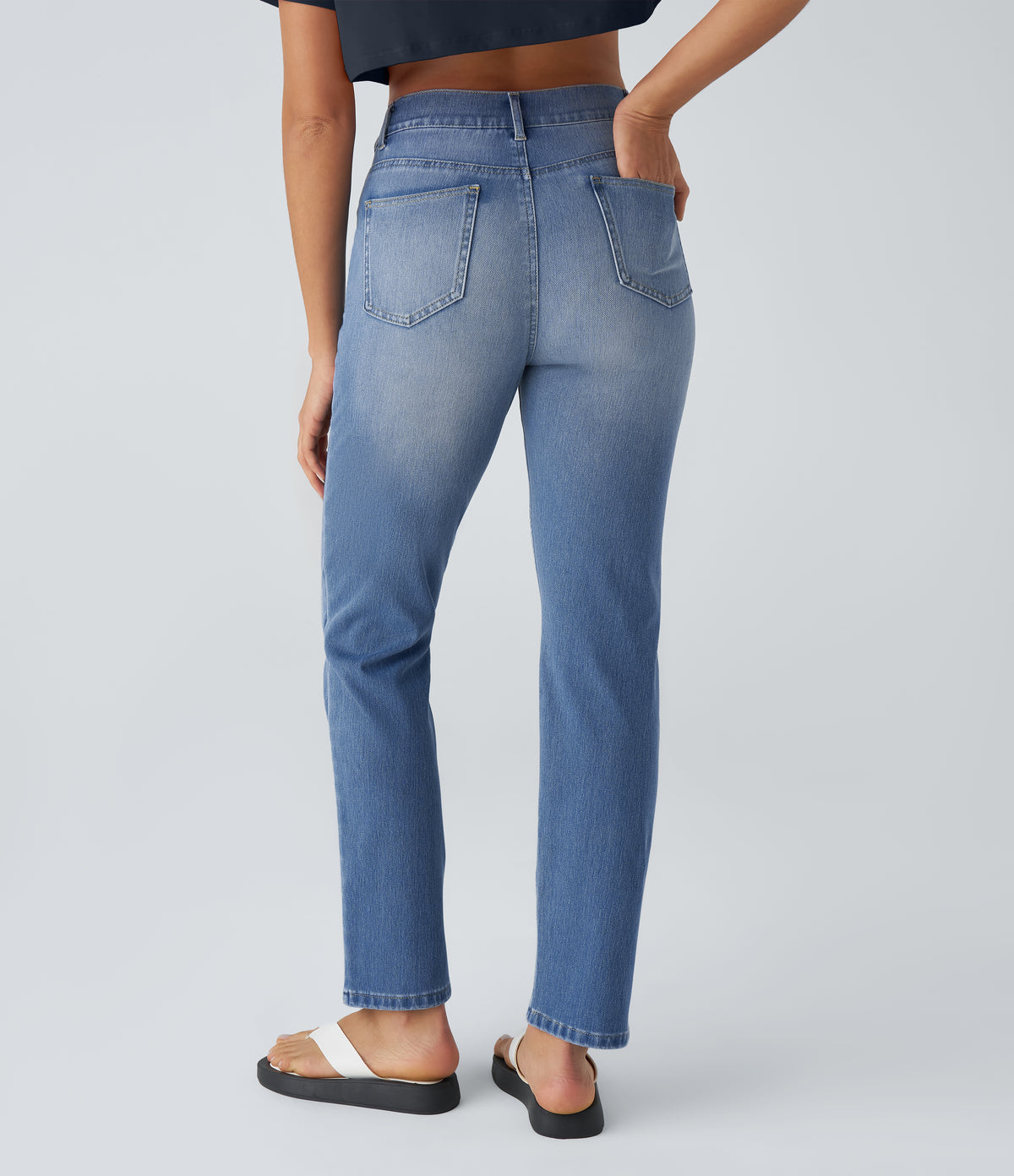 Cleo Jeans — Sea Blue Denim