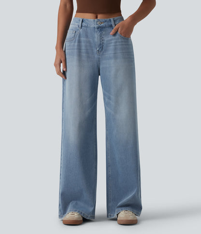 Lacey Jeans — Powder Blue Denim