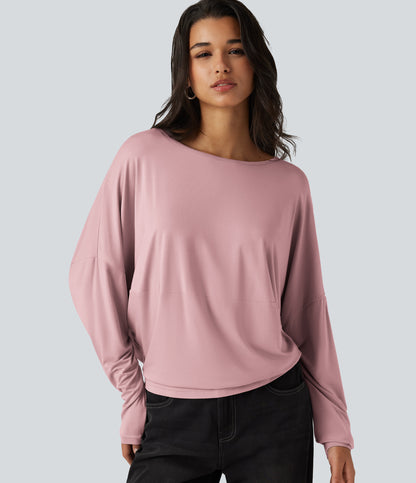 Roselle Long-Sleeve Top — Primrose Pink