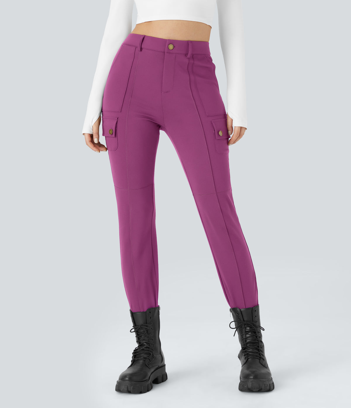 Cassia Pants — Deep Orchid