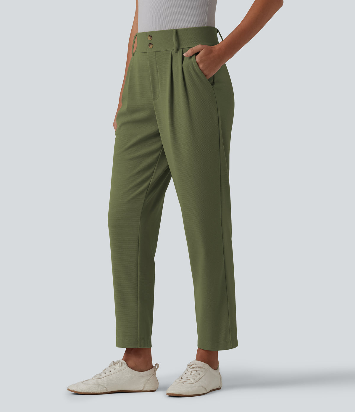 Naomi Pants — Loden Green