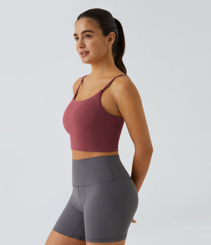 Luma Crop Top — Cordovan