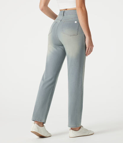 Cleo Jeans — Blue Flower Denim