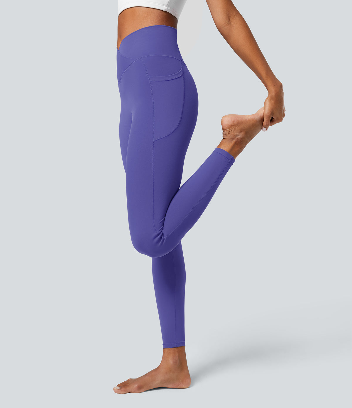 Petal Legging — Soft Silt