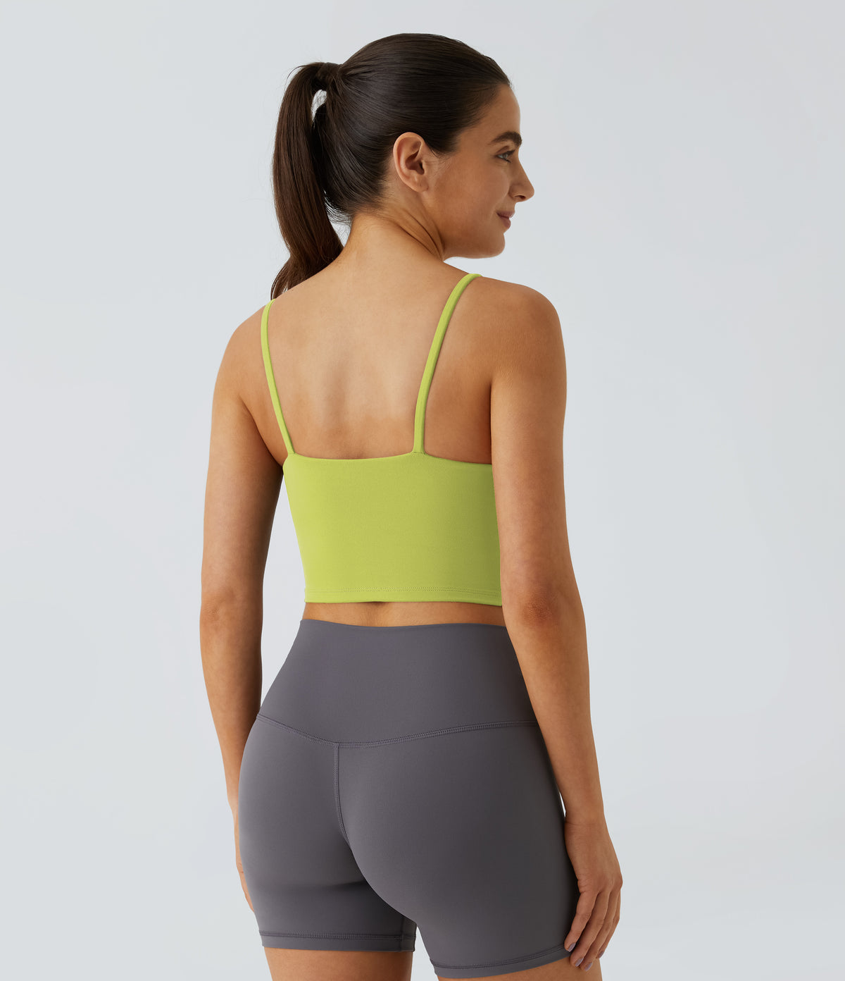 Luma Crop Top — Frosty Green