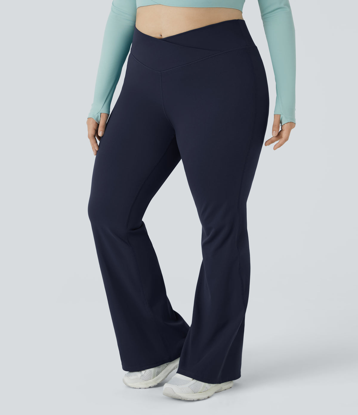 Linden Flare Legging — Midnight Blue