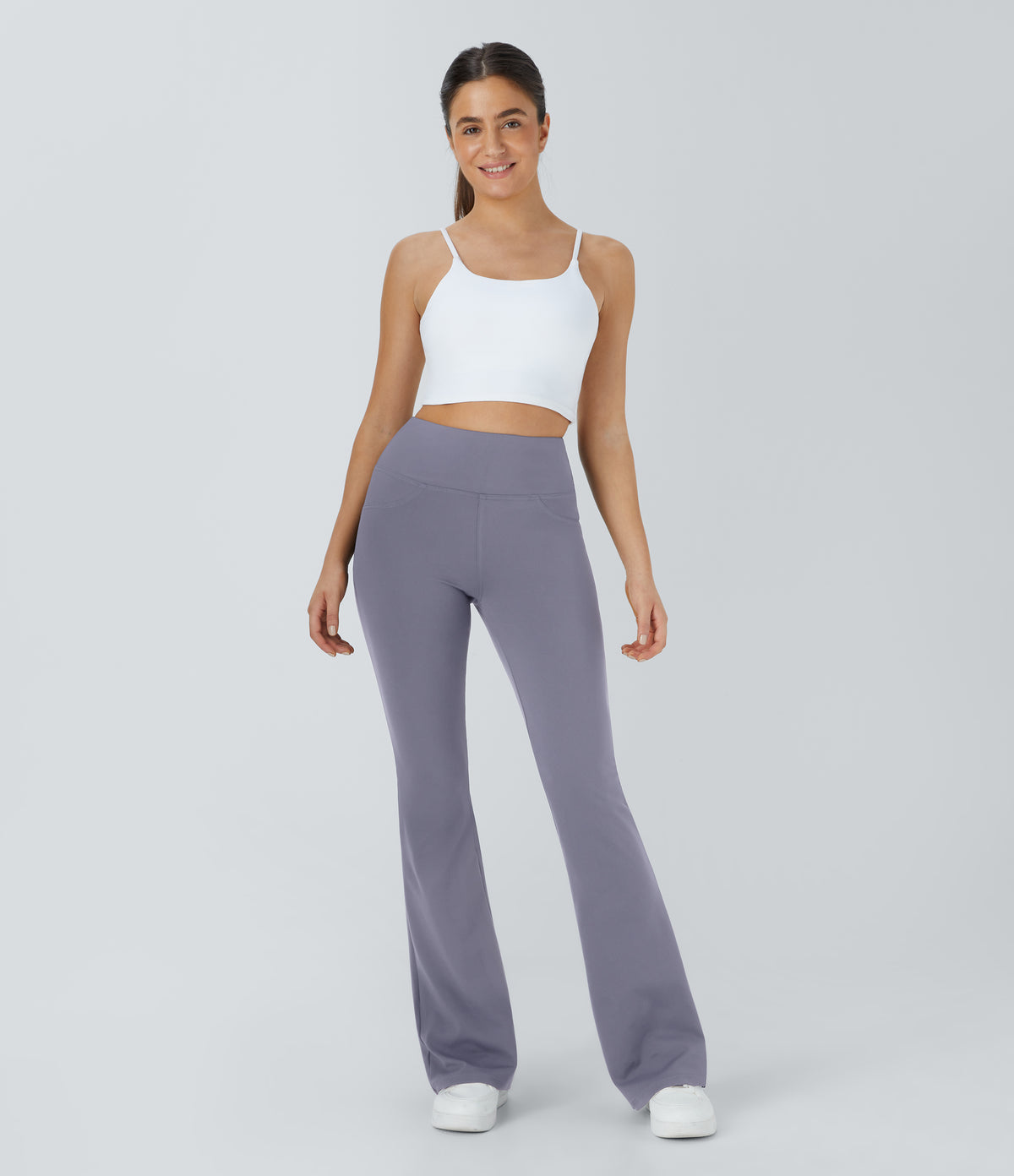 Willow Flare Legging — White