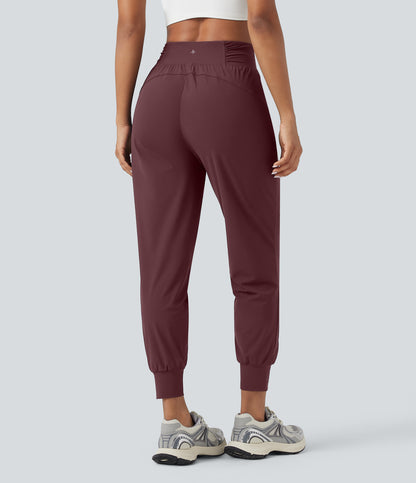Odette Jogger — Red Mahogany