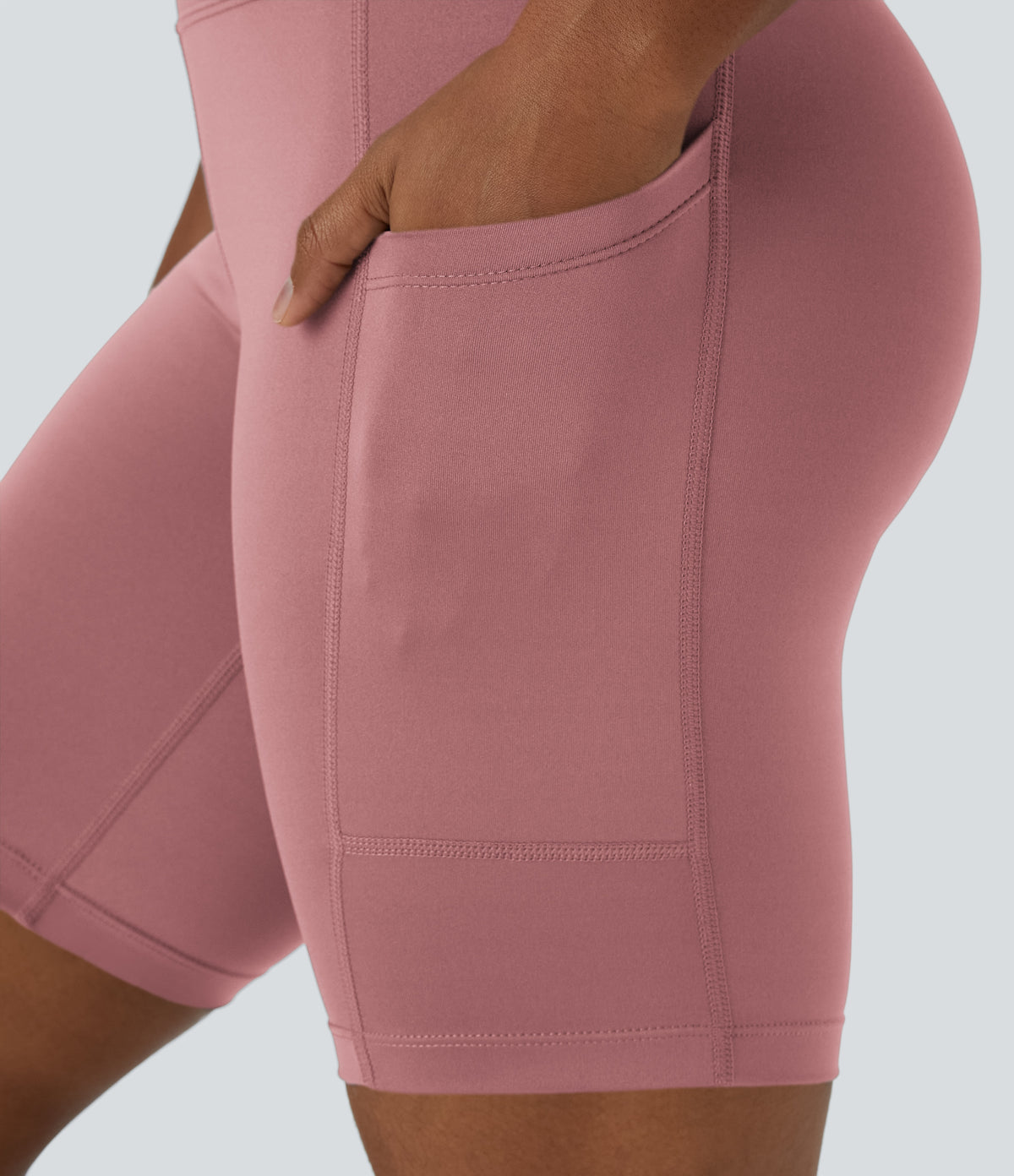 Iris Biker Short — Carmine Red