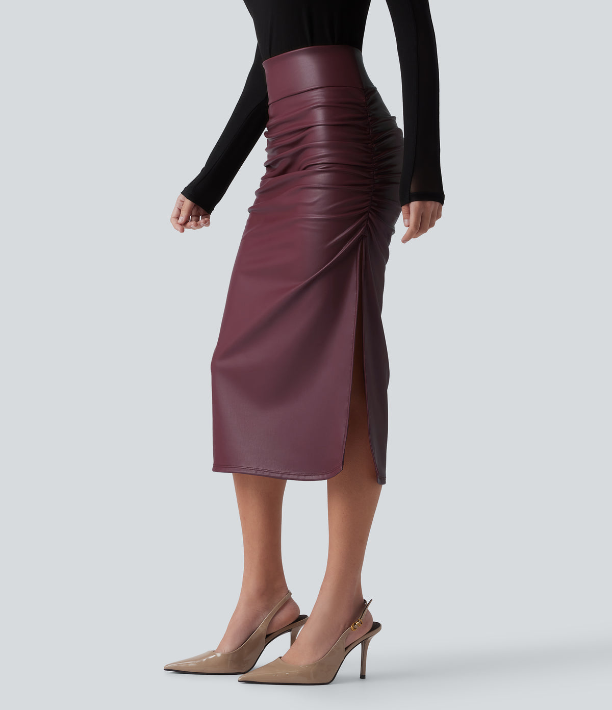 Eira Skirt — Red Mahogany