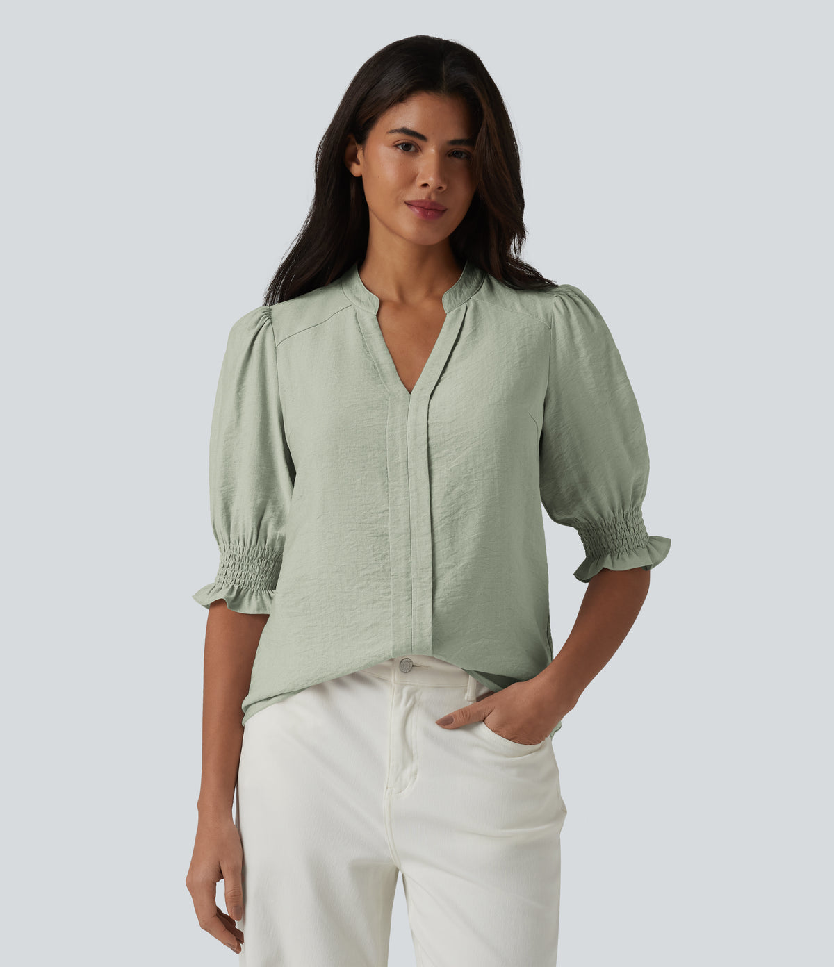 Imogen Blouse — Desert Sage