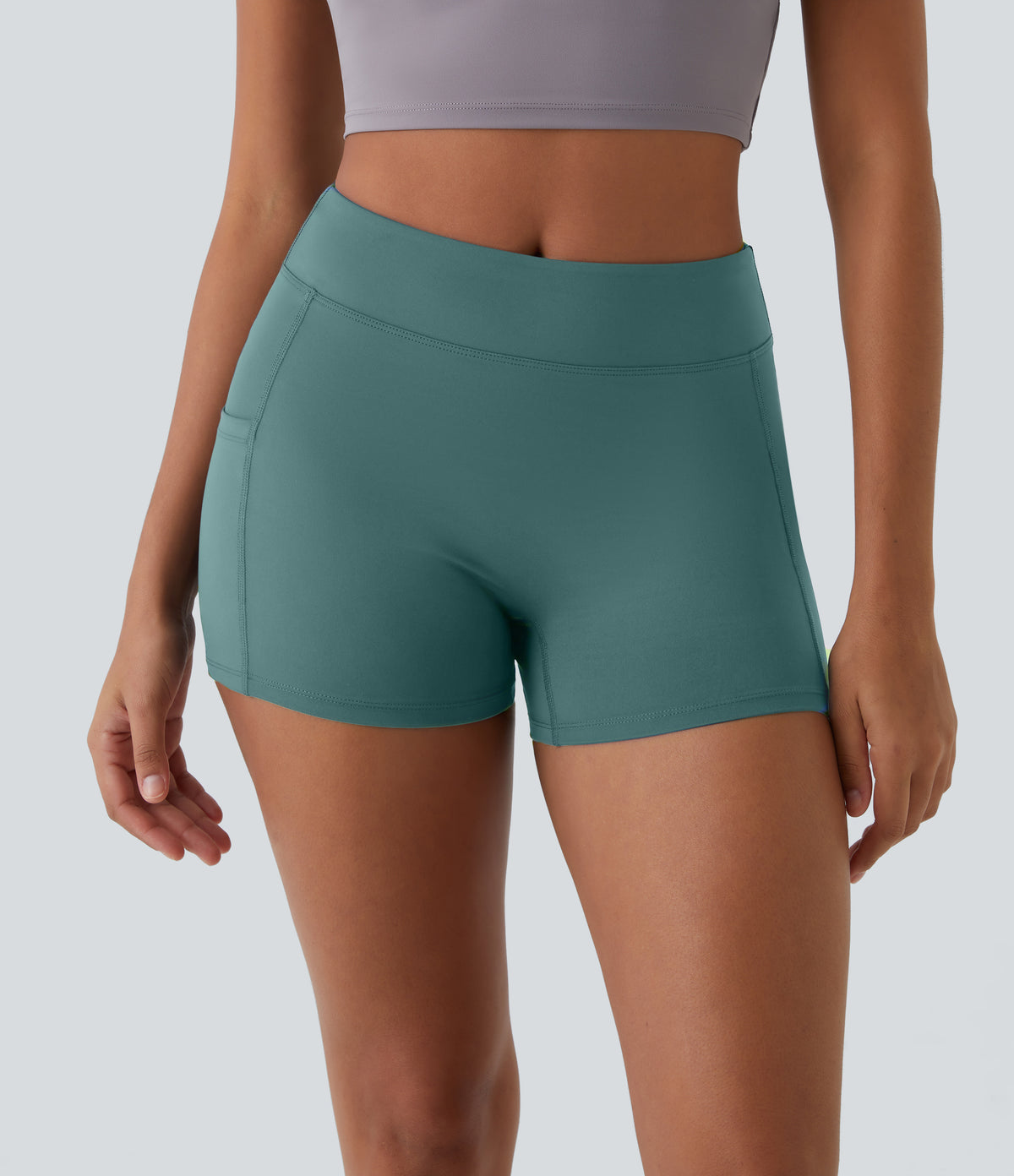 Hazel Biker Short — Gull