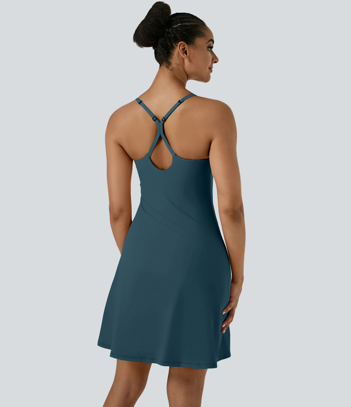 Aura Dress — Aster Blue