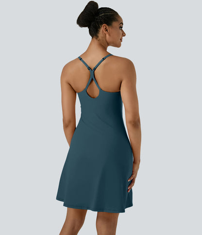 Aura Dress — Aster Blue
