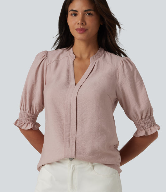 Imogen Blouse — Shadow Gray