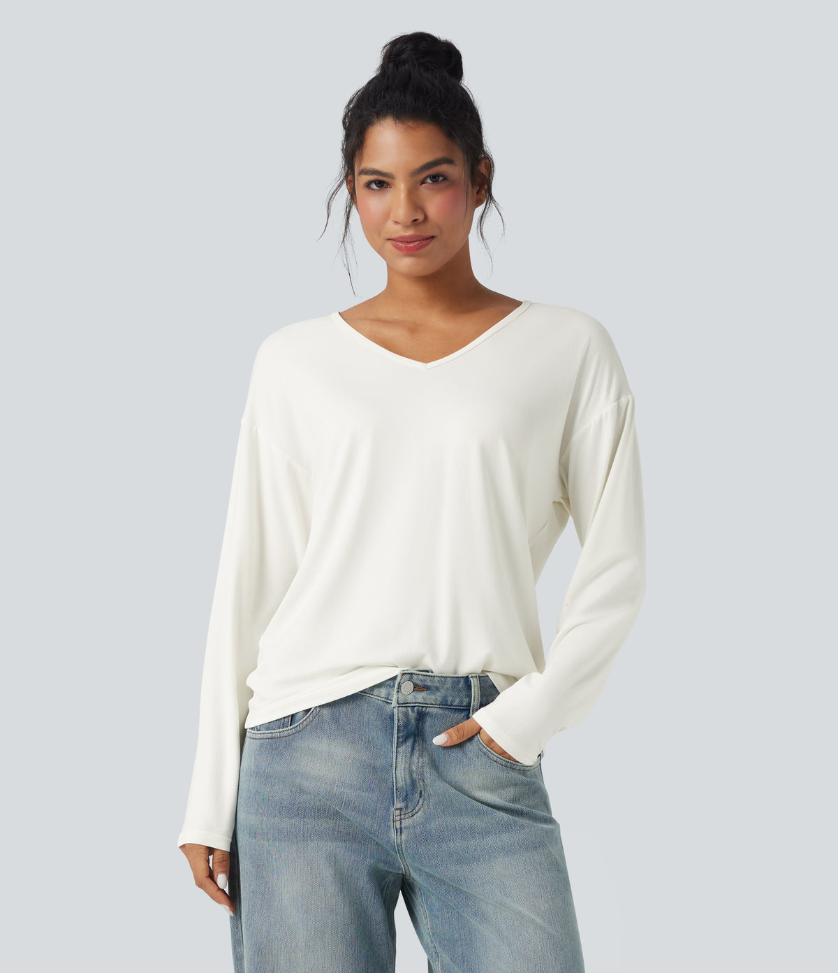Mira Long-Sleeve Top — White