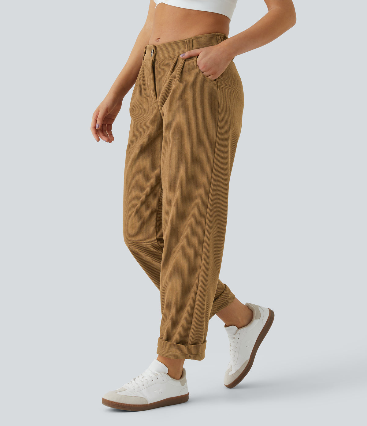 Cecily Pants — Bone Brown