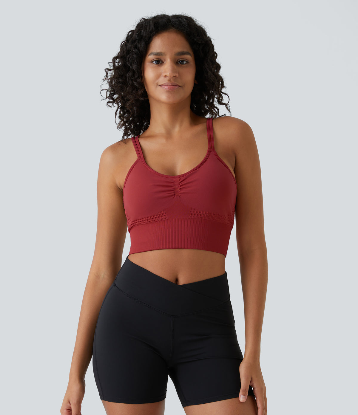 Poise Sports Bra — Granite Green