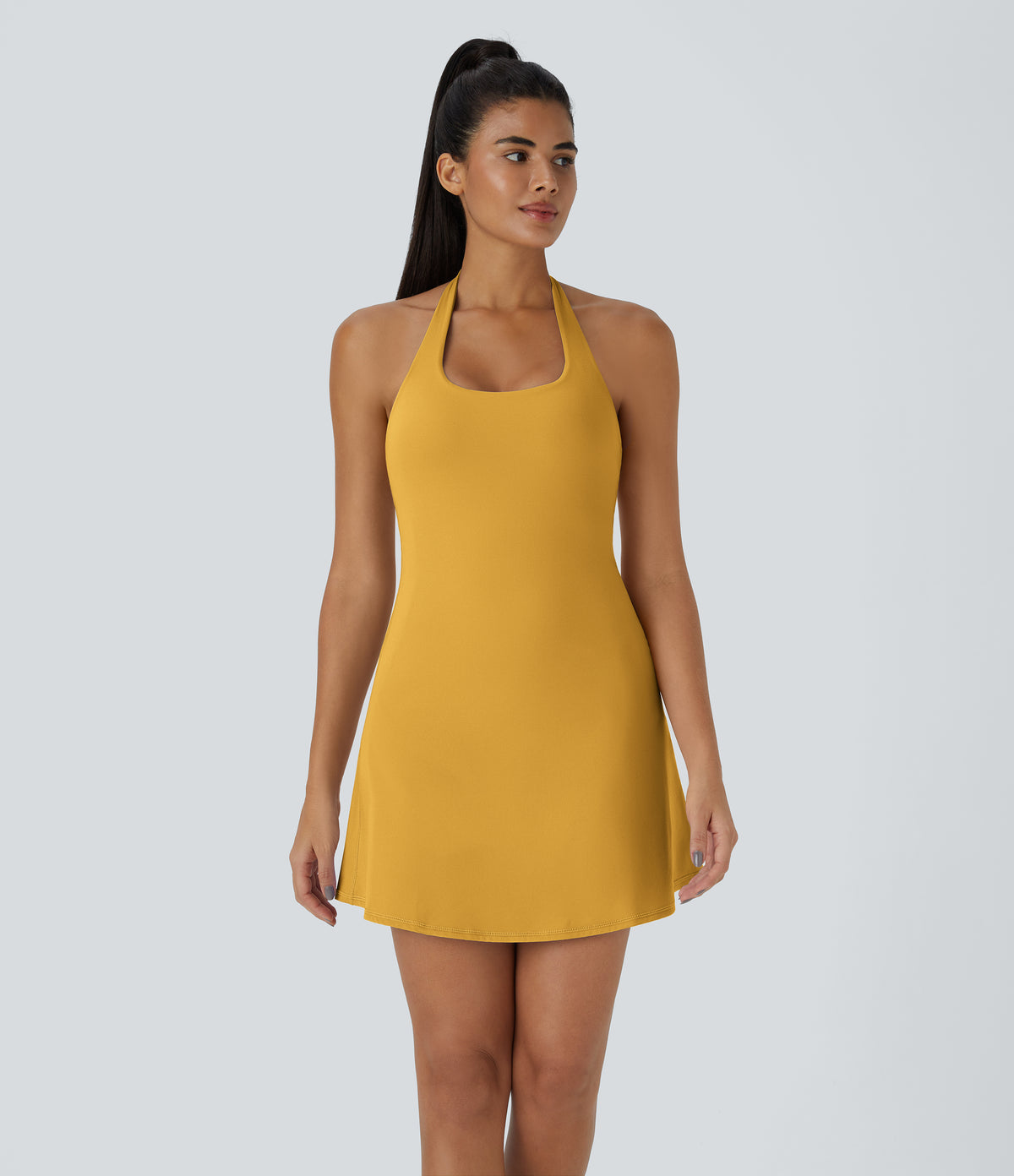 Luna Dress — Mineral Yellow
