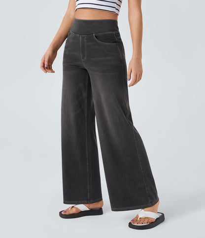 Calista Jeans — Carbon Paint Denim