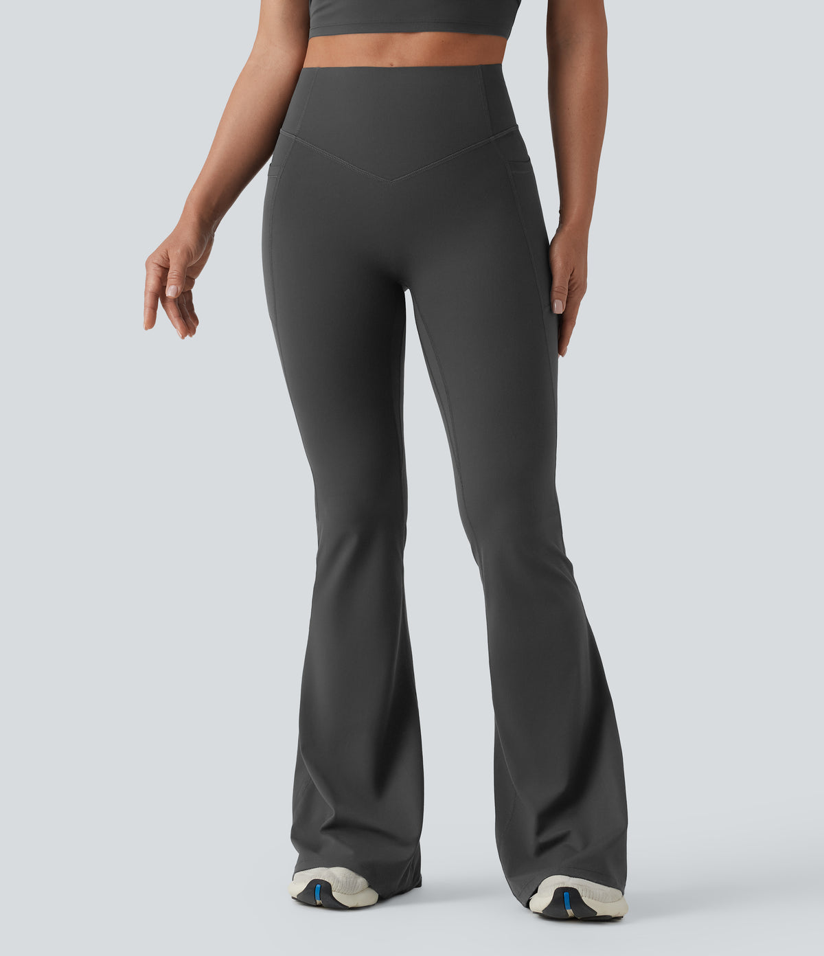 Mae Flare Legging — Volcanic Ash