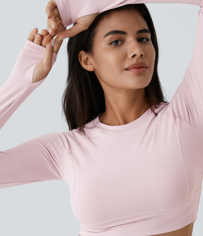 Sora Crop Top — Pale Lilac