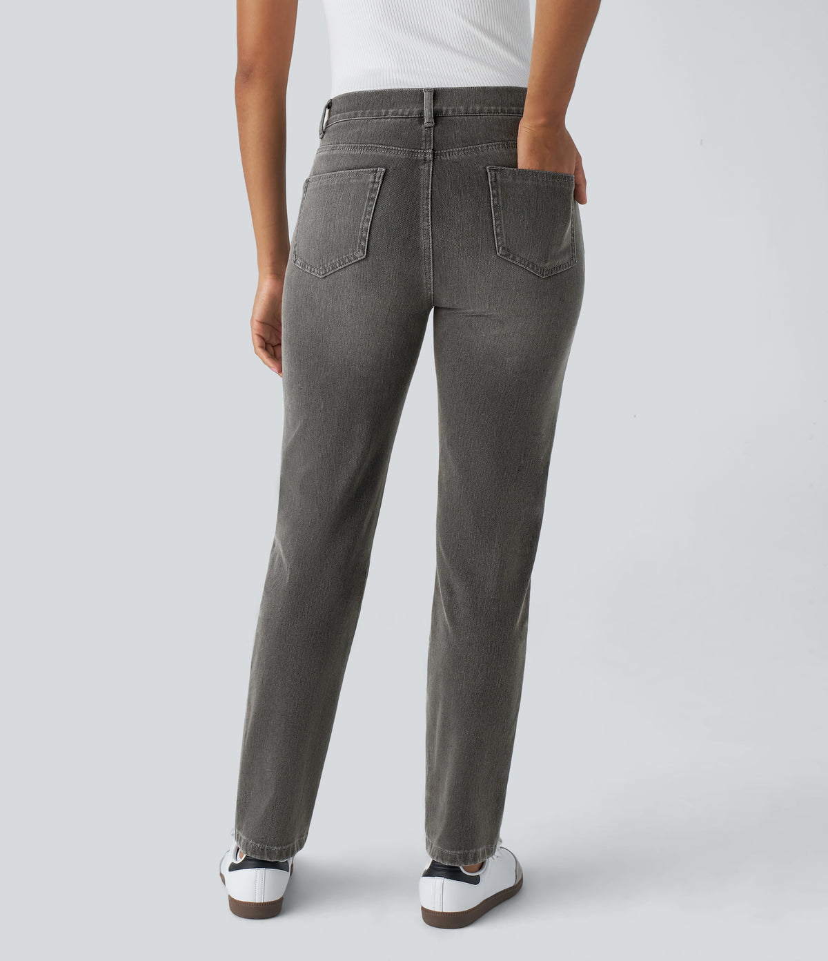 Cleo Jeans — Dirty Black Denim