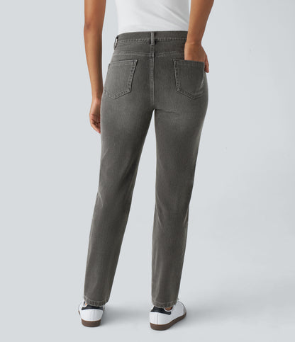 Cleo Jeans — Dirty Black Denim