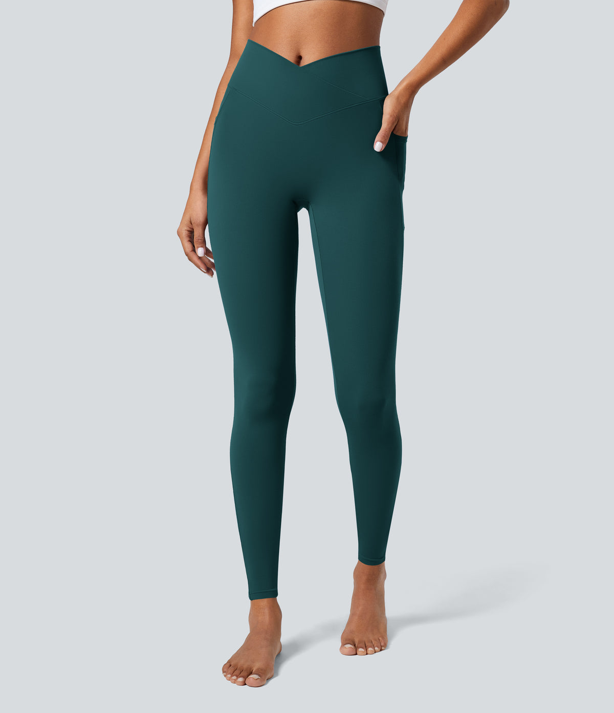 Petal Legging — Dusky Evening purple
