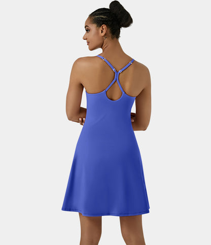 Aura Dress — Aster Blue